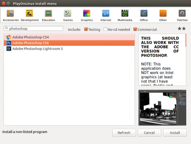 Install Photoshop on Linux with Wine